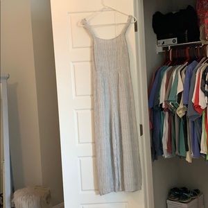 american eagle jumpsuit striped